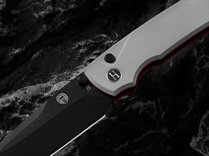 Holtzman's Gorilla Survival The Loyalist Folding Pocket Knife Giftset for Men and Women (Black and White)