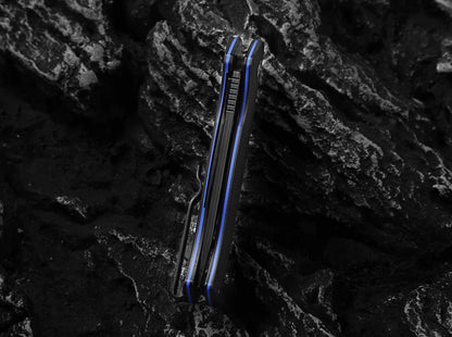 Holtzman's Gorilla Survival The Pathfinder Folding Pocket Holtzman's Gorilla Survival Knife Giftset for Men and Women (Black and Blue)