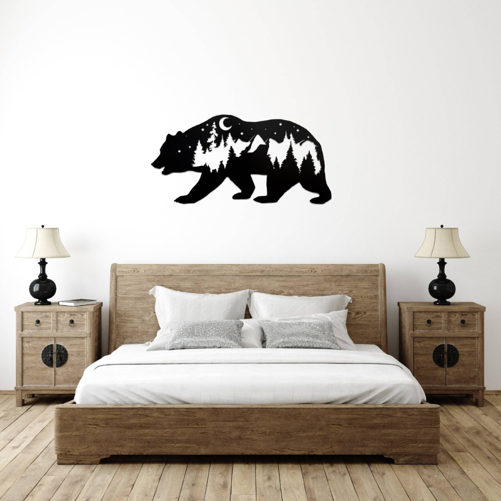 MetalPlex - Bear - Metal Wall Art
