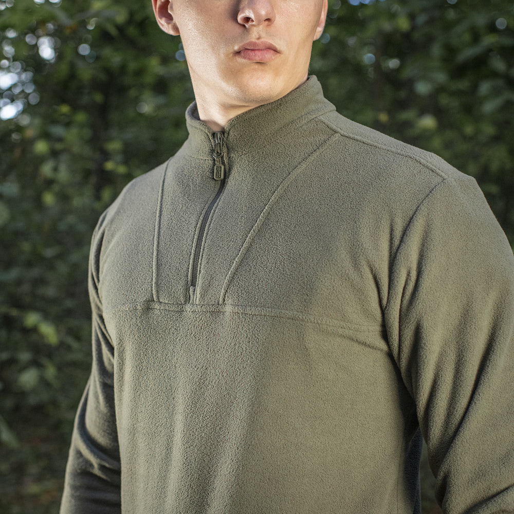 M - Tac Delta Fleece Jacket - Tactical Underwear Top Sweater 1/4 Zip - Angler's Pro Tackle & Outdoors