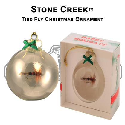 Stone Creek Tied Fly Holiday Ornaments
