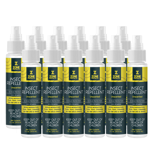 Zone Protects Unscented Insect Repellent Spray, 1oz Master Case of 12