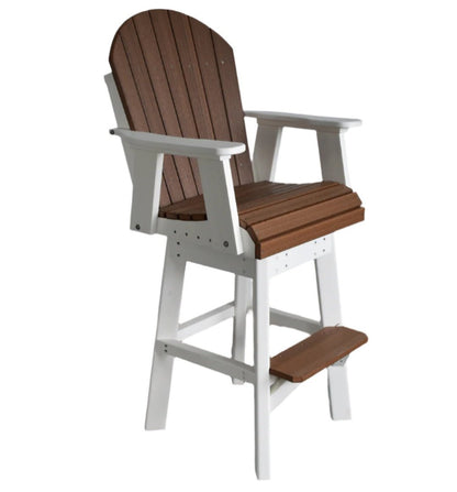 Dutch Country Patio 2' Swivel Adirondack Chair - In Dining, Counter & Bar Heights