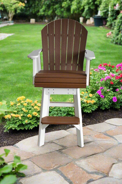 Dutch Country Patio 2' Swivel Adirondack Chair - In Dining, Counter & Bar Heights