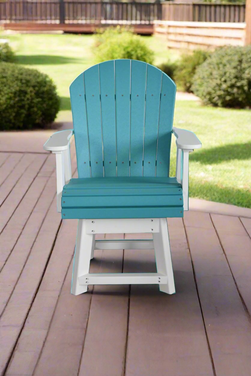 Dutch Country Patio 2' Swivel Adirondack Chair - In Dining, Counter & Bar Heights