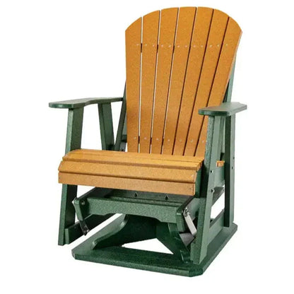 Dutch Country Patio 2' Swivel Glider Adirondack Chair