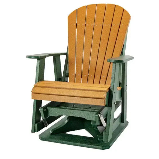 Dutch Country Patio 2' Swivel Glider Adirondack Chair