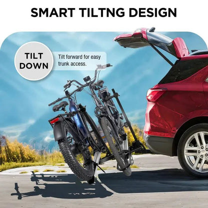 2 - Bike E - bike Hitch Rack, EZ - FOLD Fat Tire Electric Bike Carrier - Angler's Pro Tackle & Outdoors