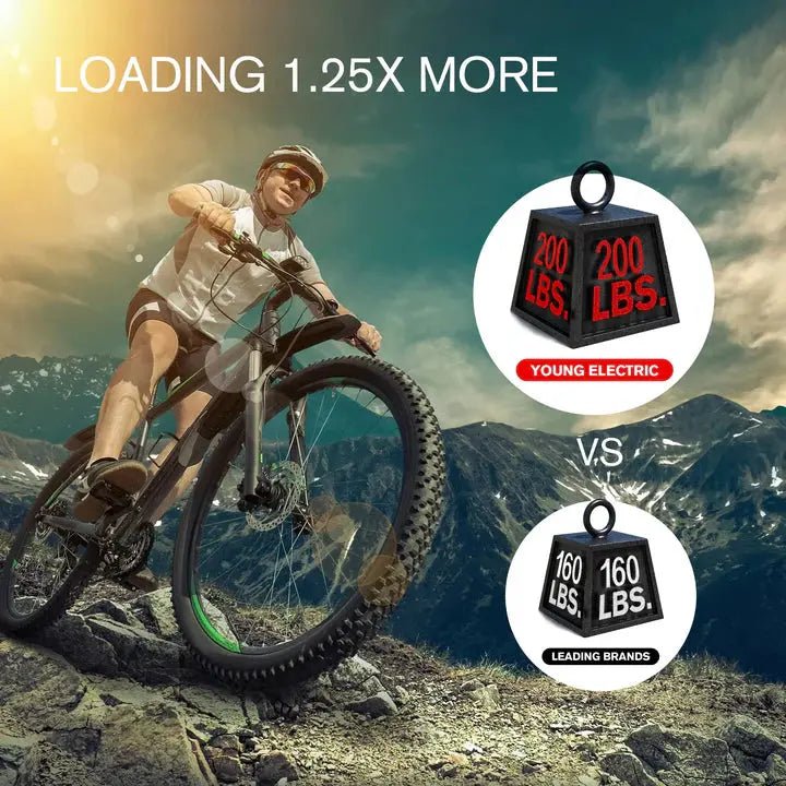 2 - Bike Hitch Bike Rack, Folding Fat Tire Bike Carrier, 200 LBS, 2'' Receiver - Angler's Pro Tackle & Outdoors