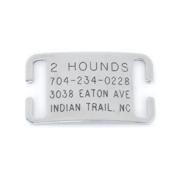 2 Hounds Design 1″ Reflective Jingle Free Tag Dog Collar - Angler's Pro Tackle & Outdoors