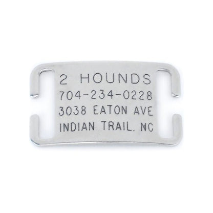 2 Hounds Design 1″ Reflective Jingle Free Tag Dog Collar - Angler's Pro Tackle & Outdoors
