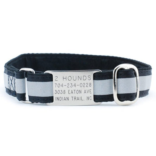 2 Hounds Design 1″ Reflective Jingle Free Tag Dog Collar - Angler's Pro Tackle & Outdoors