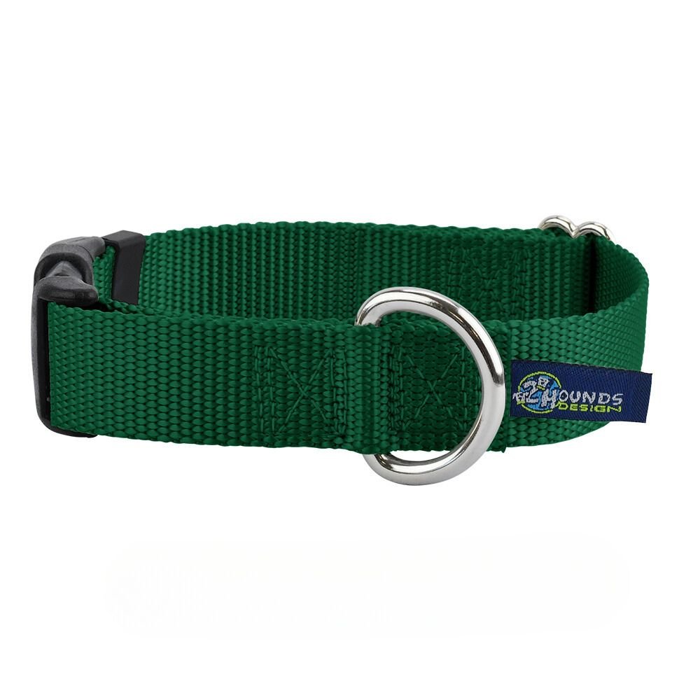 2 Hounds Design 5/8″ and 1″ Kelly Green Nylon Dog Collar - Angler's Pro Tackle & Outdoors