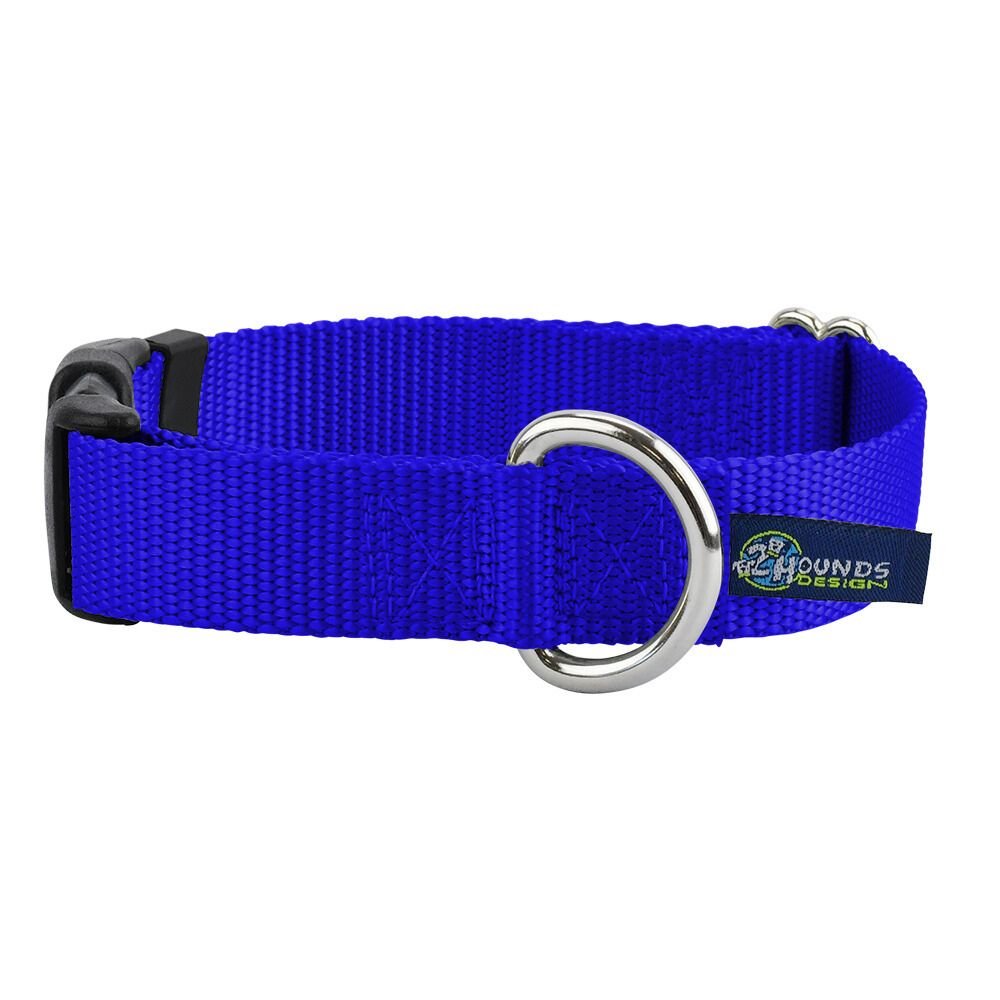 2 Hounds Design 5/8″ and 1″ Royal Blue Nylon Dog Collar - Angler's Pro Tackle & Outdoors