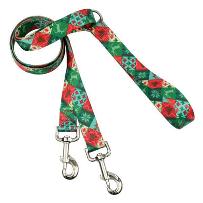2 Hounds Design Christmas Patchwork Double Connection Leash – EarthStyle - Angler's Pro Tackle & Outdoors
