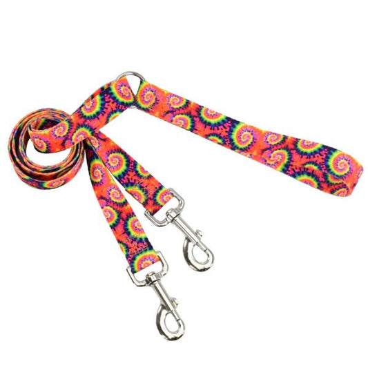2 Hounds Design Classic Tie - Dye Double Connection Leash – EarthStyle - Angler's Pro Tackle & Outdoors
