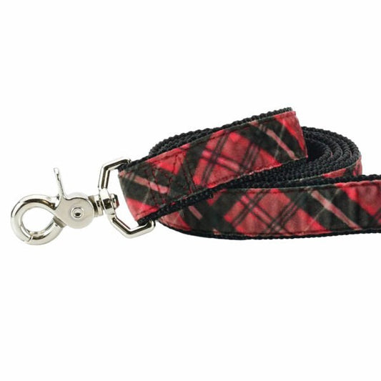 2 Hounds Design Classic Winter Plaid Velvet Dog Leash - Angler's Pro Tackle & Outdoors