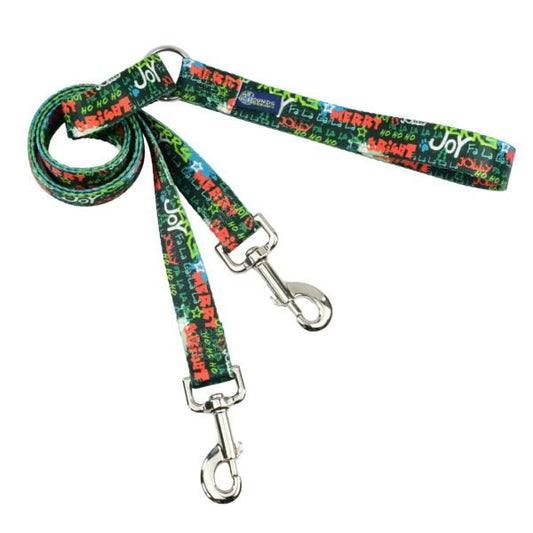 2 Hounds Design Holiday Graffiti Double Connection Leash – EarthStyle - Angler's Pro Tackle & Outdoors