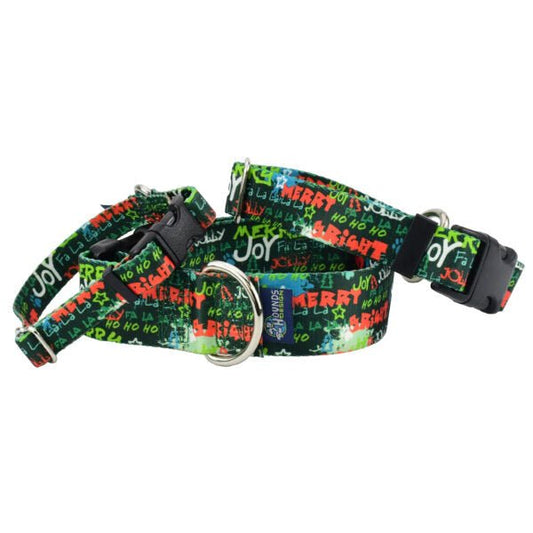 2 Hounds Design Holiday Graffiti Martingale Dog Collar – EarthStyle - Angler's Pro Tackle & Outdoors