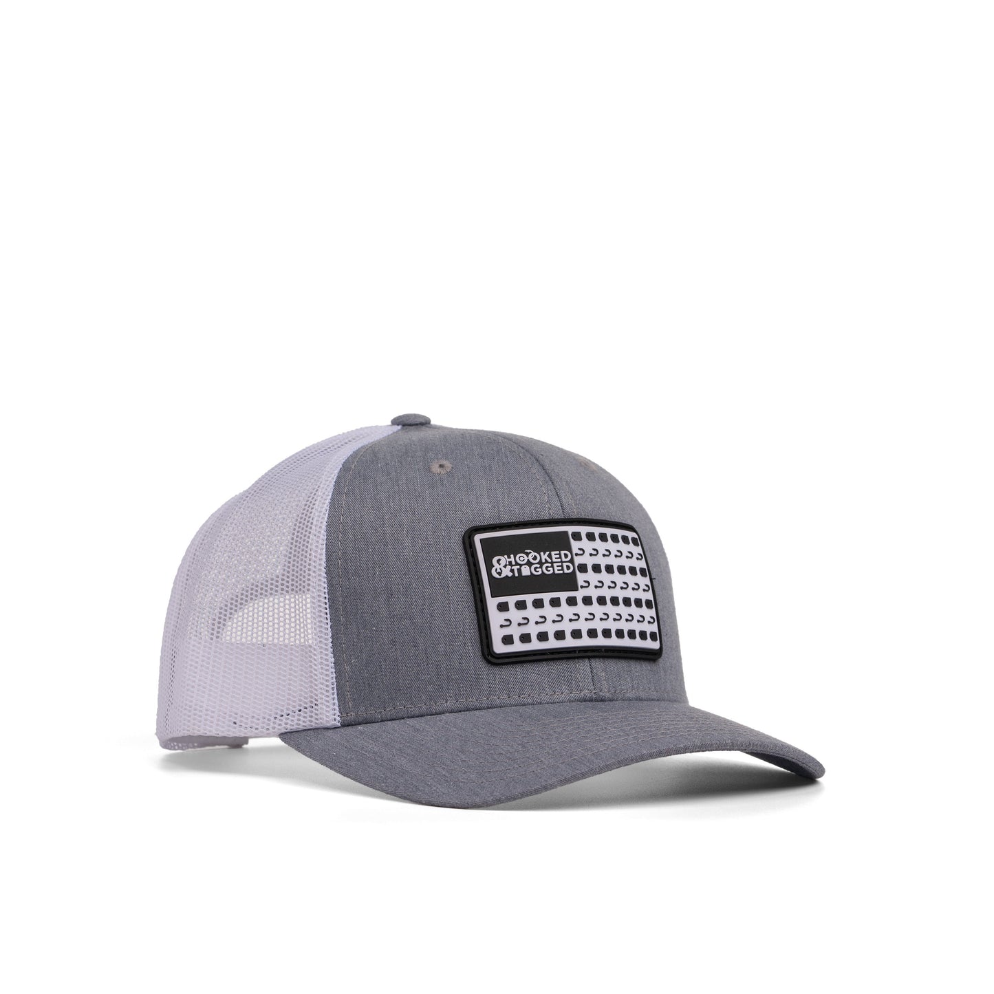 Hooked & Tagged  - American Flag Patch Hat