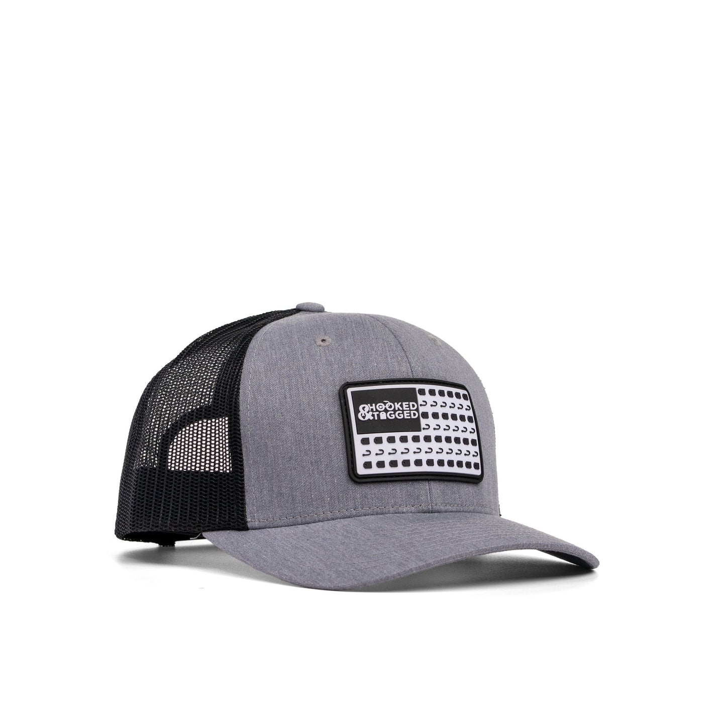 Hooked & Tagged  - American Flag Patch Hat