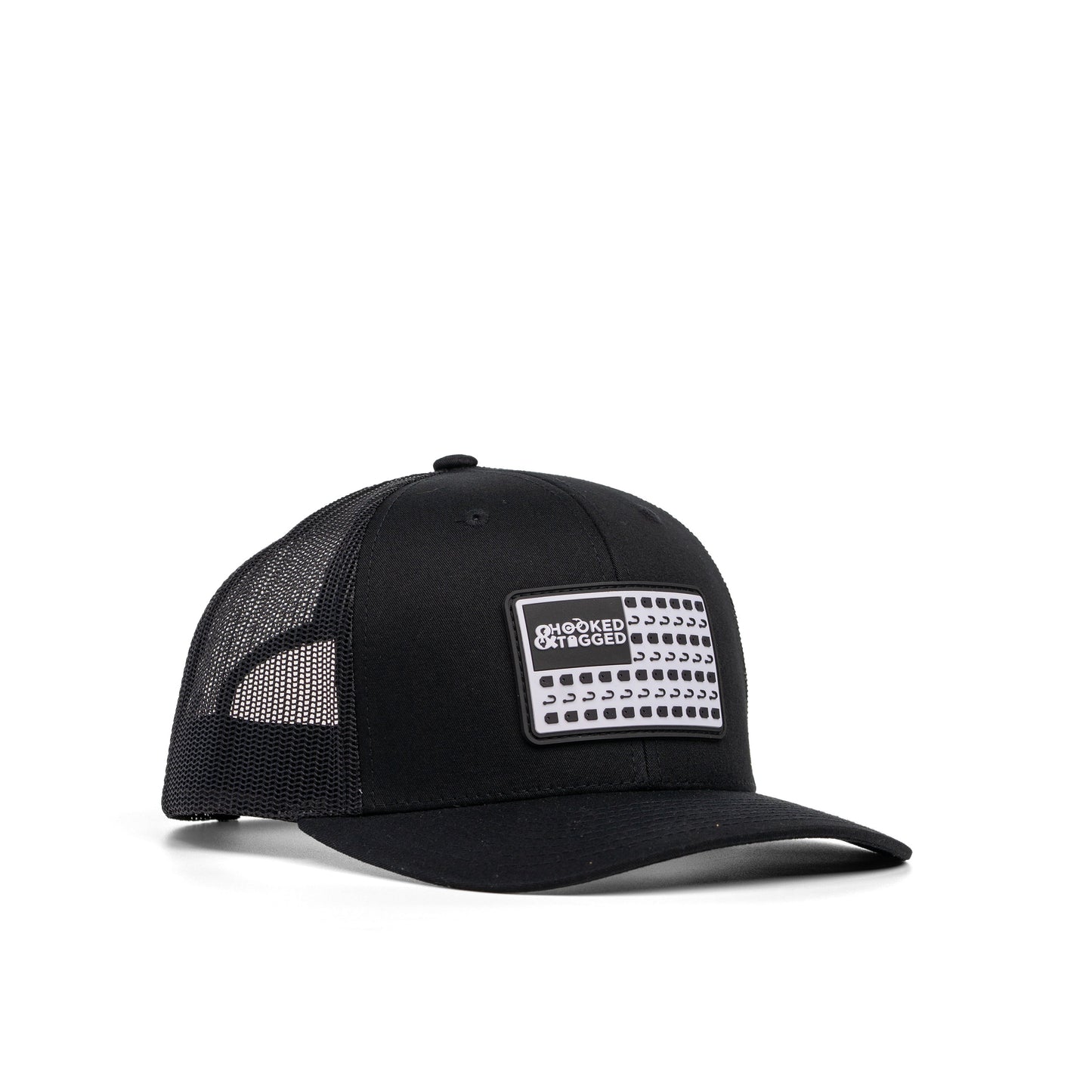Hooked & Tagged  - American Flag Patch Hat