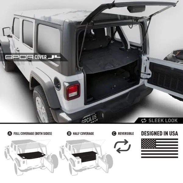GPCA Wrangler JL 4DR Cargo Cover PRO