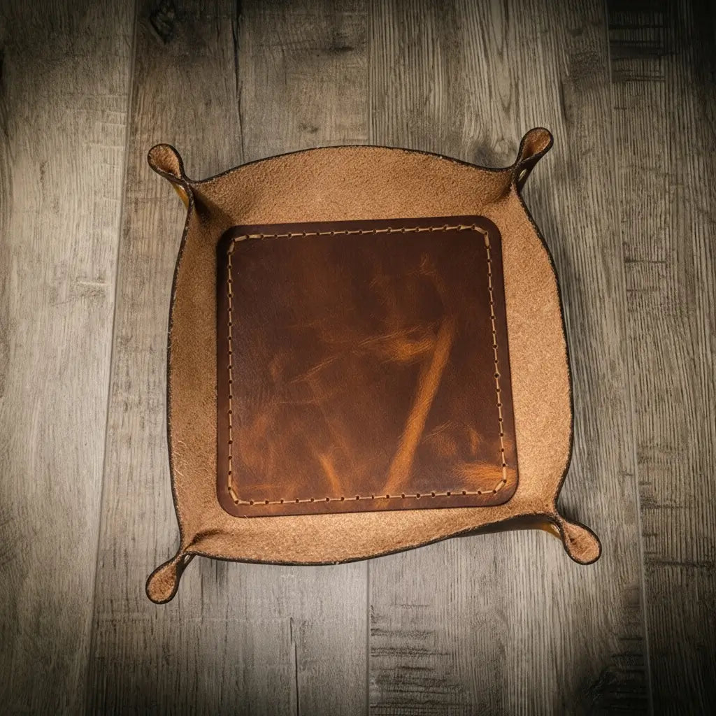 Bull Sheath Leather Valet Tray