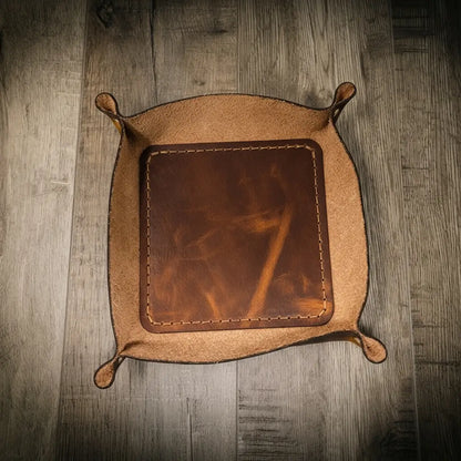 Bull Sheath Leather Valet Tray