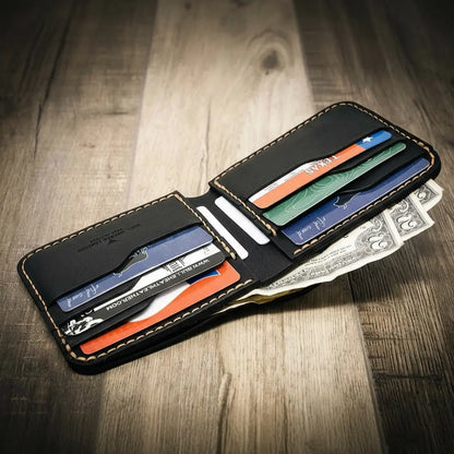 Bull Sheath Leather Big Bend Bifold Wallet