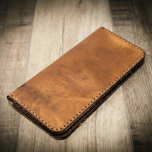 Bull Sheath Leather The Houstonian Long Wallet