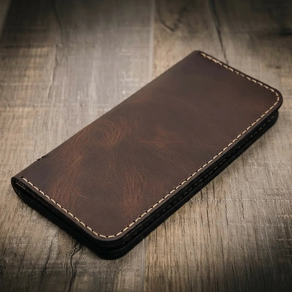 Bull Sheath Leather The Houstonian Long Wallet