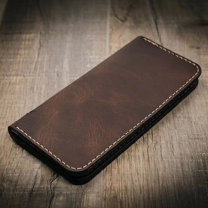 Bull Sheath Leather The Houstonian Long Wallet