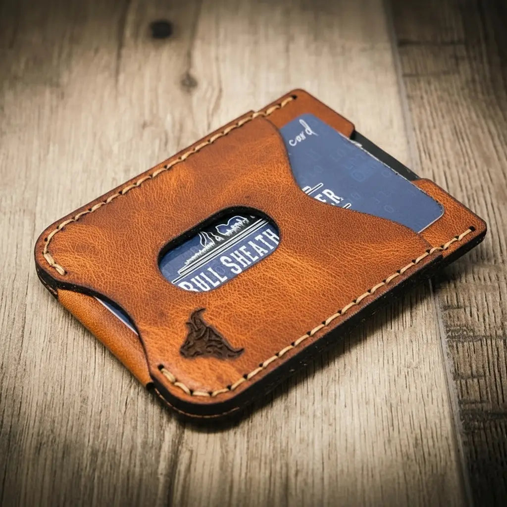 Bull Sheath Leather The Keller Money Clip