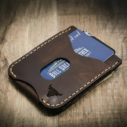 Bull Sheath Leather The Keller Money Clip