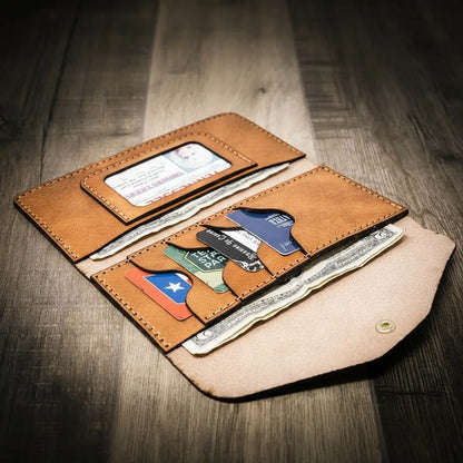 Bull Sheath Leather Sugar Land Clutch Wallet