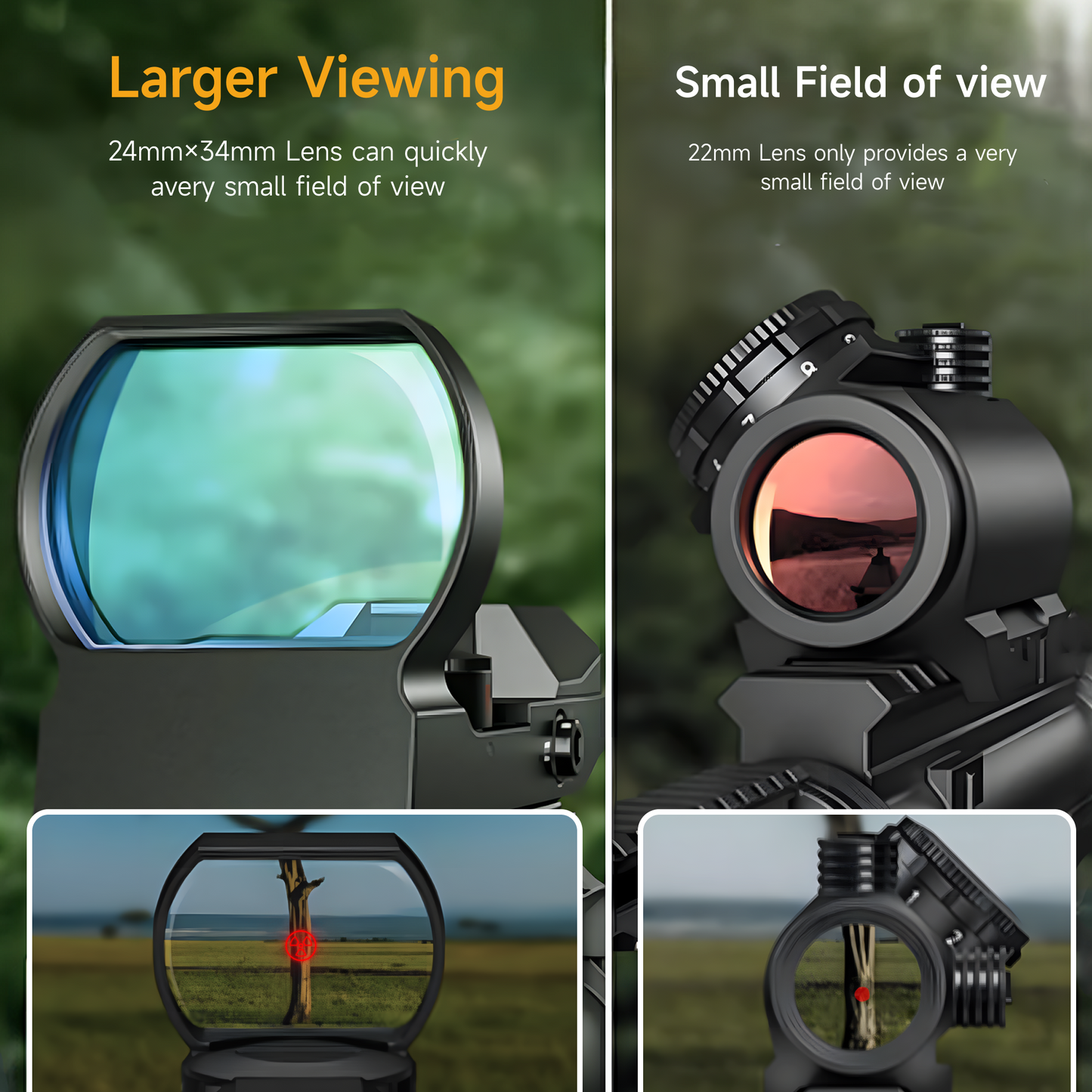 Pinty Nova 4-in-1 Tactical Reticle Dot Sight