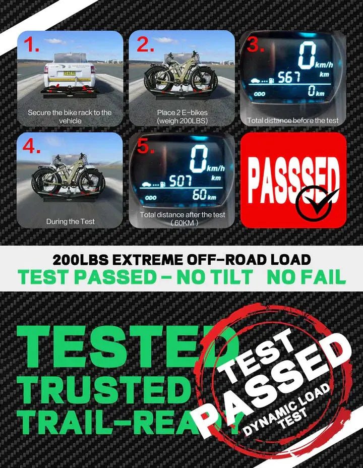 200lbs Capacity Tire - Clamp E - bike Rack with Ramp - Angler's Pro Tackle & Outdoors