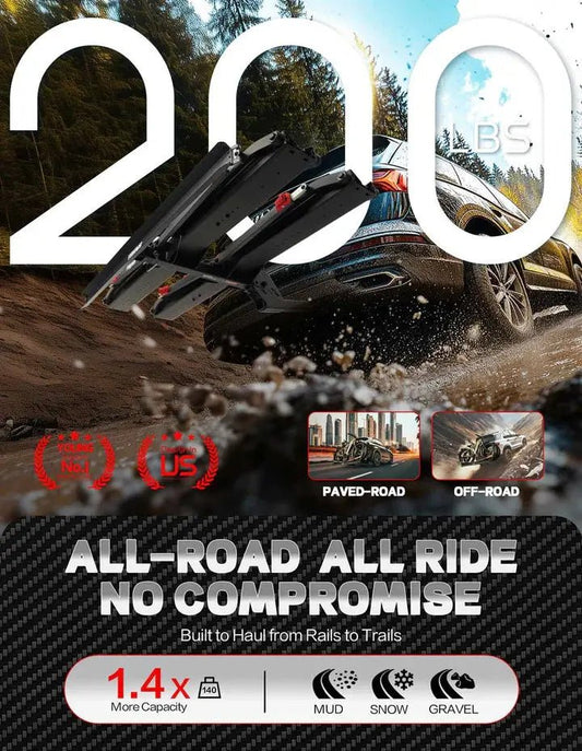 200lbs Capacity Tire - Clamp E - bike Rack with Ramp - Angler's Pro Tackle & Outdoors