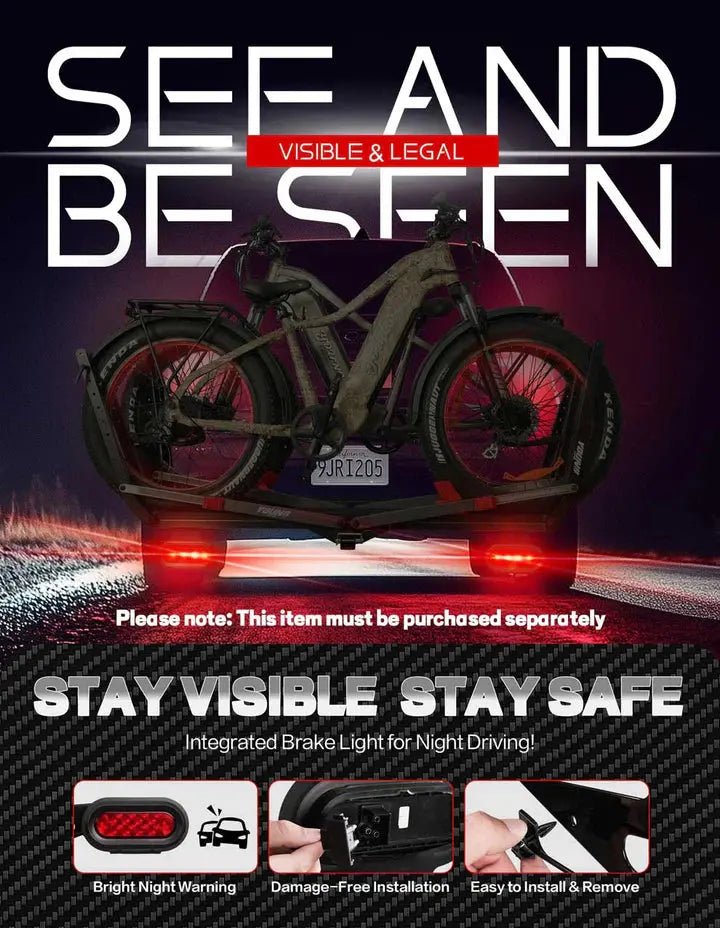 200lbs Capacity Tire - Clamp E - bike Rack with Ramp - Angler's Pro Tackle & Outdoors