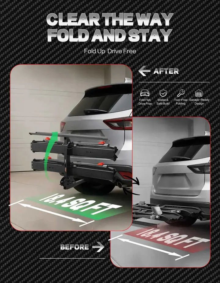 200lbs Capacity Tire - Clamp E - bike Rack with Ramp - Angler's Pro Tackle & Outdoors