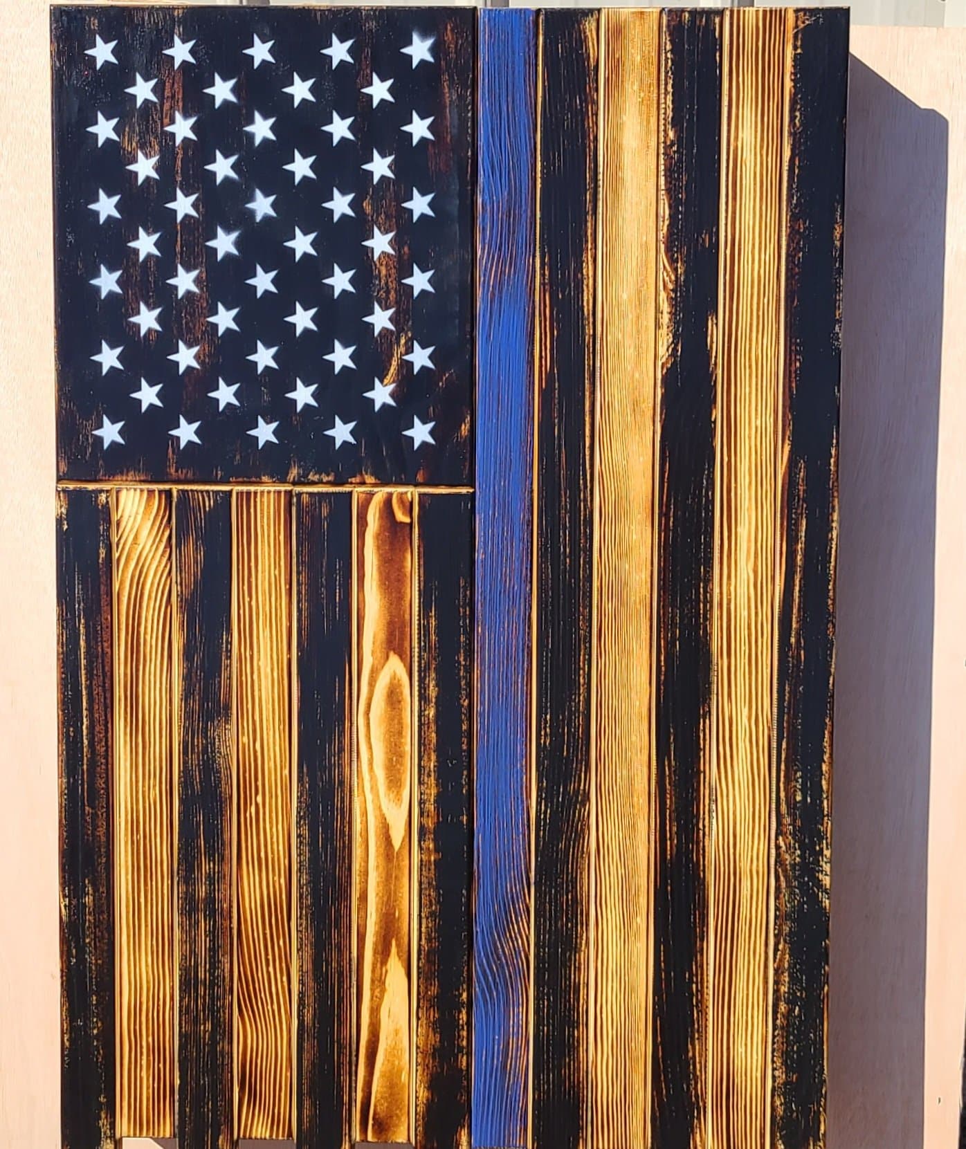 Liberty Home Concealment Large Vertical Hanging American Flag Gun Concealment Case
