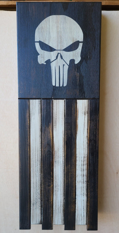 Liberty Home Concealment Long Slim “Half” American Flag Wooden Gun Storage Case