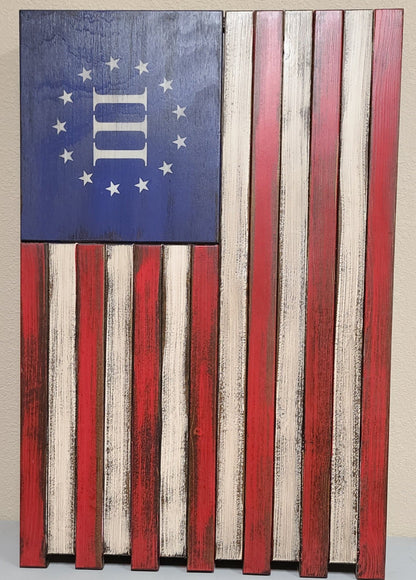Liberty Home Concealment Large Vertical Hanging American Flag Gun Concealment Case
