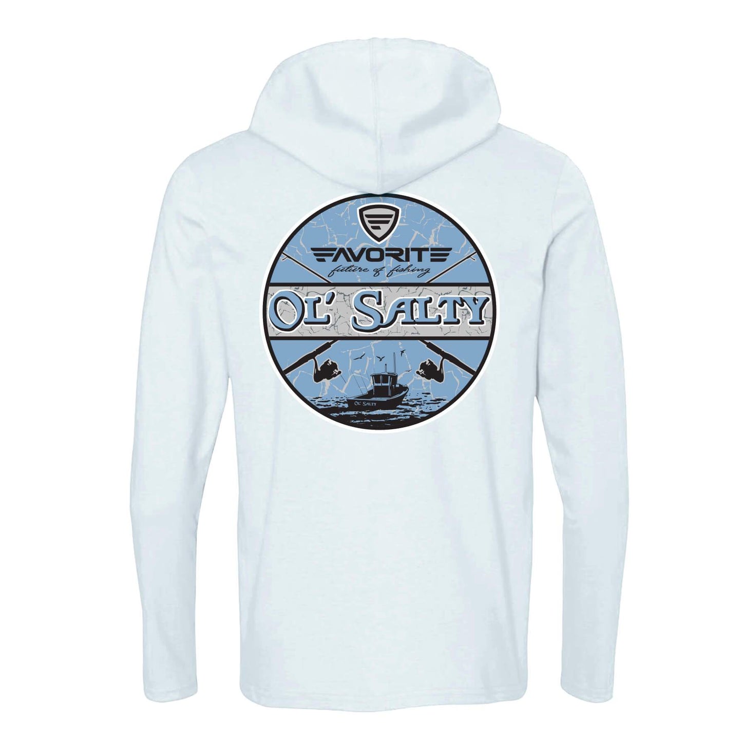 Favorite Fishing Ol Salty Lightweight Tri-Blend Hoodie