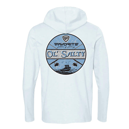 Favorite Fishing Ol Salty Lightweight Tri-Blend Hoodie