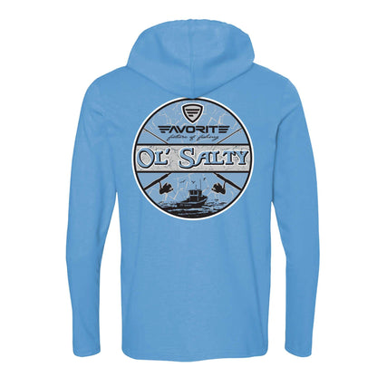 Favorite Fishing Ol Salty Lightweight Tri-Blend Hoodie