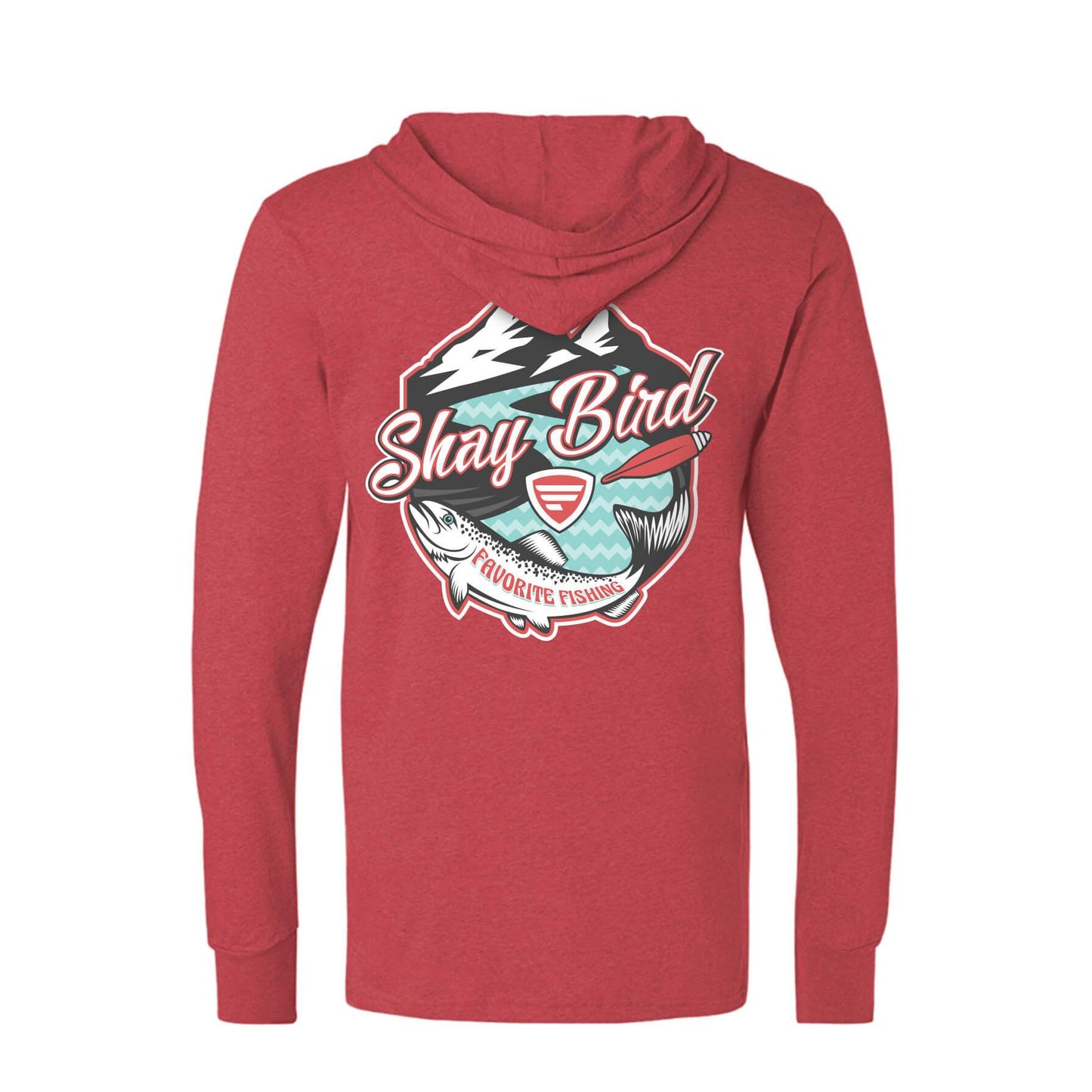 Favorite Fishing Shay Bird Lightweight Tri-Blend Hoodie