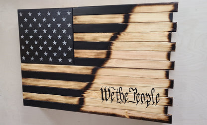 Liberty Home Concealment Deluxe 3 Compartment Gun Concealment Case (Hybrid American Flag Designs)