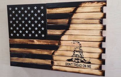 Liberty Home Concealment Small 2 Compartment Gun Case - Half Flag & Half Logo Designs